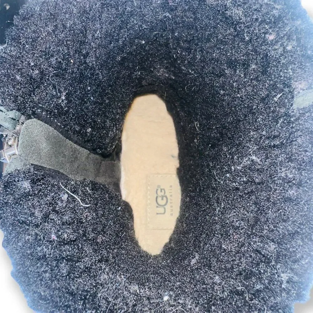 UGG Blayre II Water Resistant Boots Black Women's 8-8.5‎